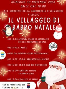 Il VILLAGGIO DI BABBO NATALE - Parrocchia S. Salvatore a LECCIO @ Parrocchia S. Salvatore località LECCIO